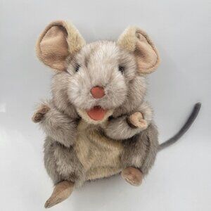 Folkmanis Gray Mouse Hand Puppet 9" Plush